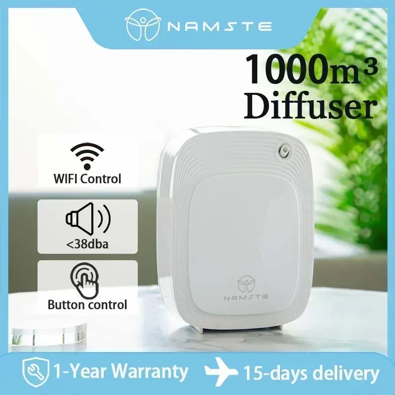 Home Fragrance Organic - Namste 1000m³ Aroma Diffuser Machine 200ML