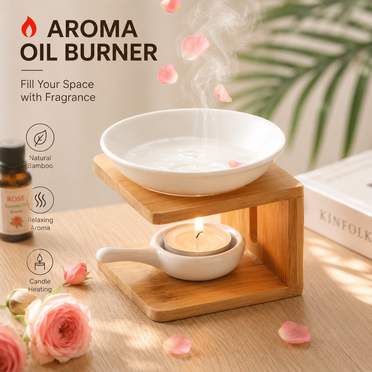 Bamboo Ceramic Essential Oil B - Home Fragrance Oils For Oil Burners incelemesi ve fiyatı