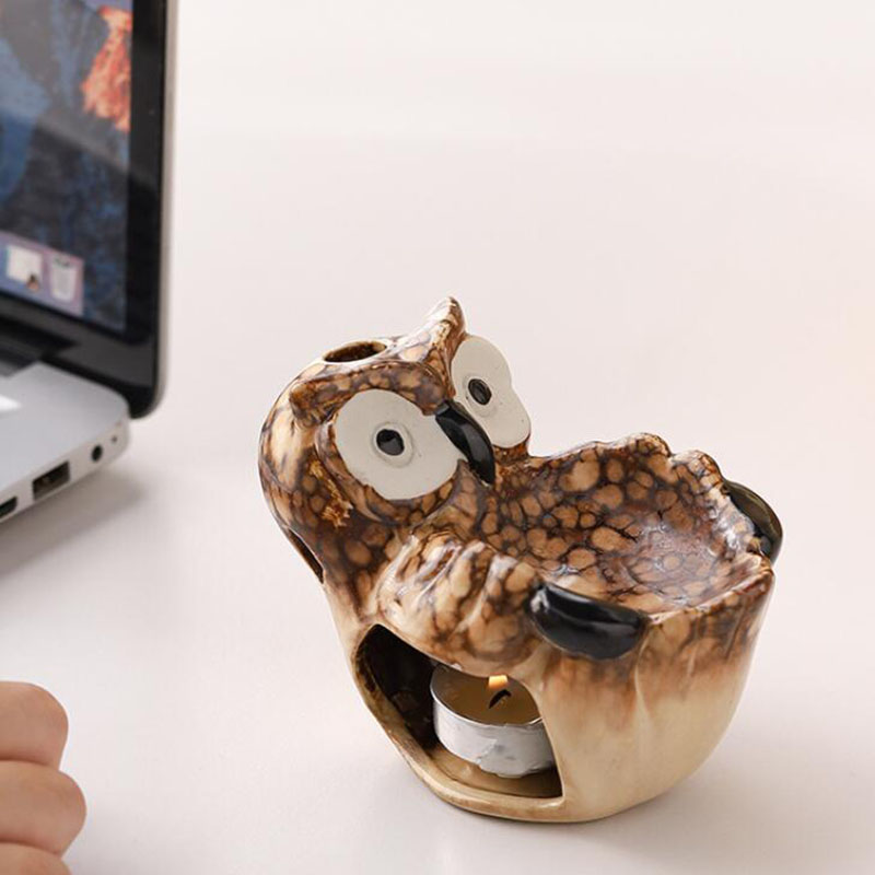 Ceramic Hollow Owl Aromatherap - Home Fragrance Oils For Oil Burners incelemesi ve fiyatı