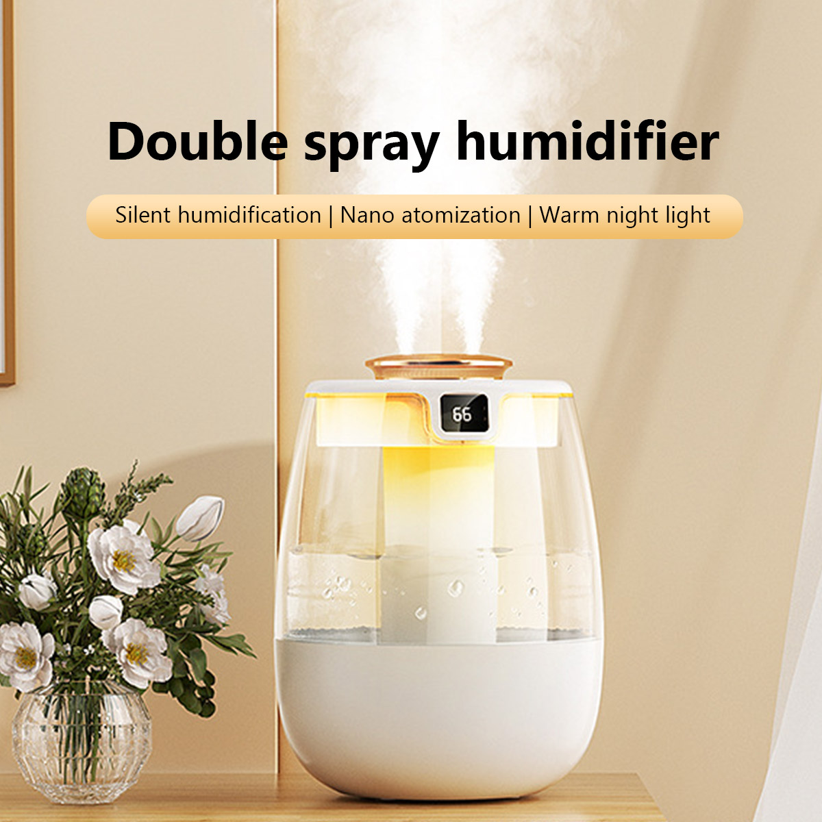 1.3L Air Humidifier Double Spr - Home Fragrance Organic incelemesi ve fiyatı