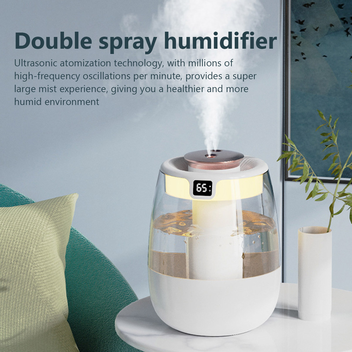1.3L Air Humidifier Double Spr - Home Fragrance Organic incelemesi ve fiyatı