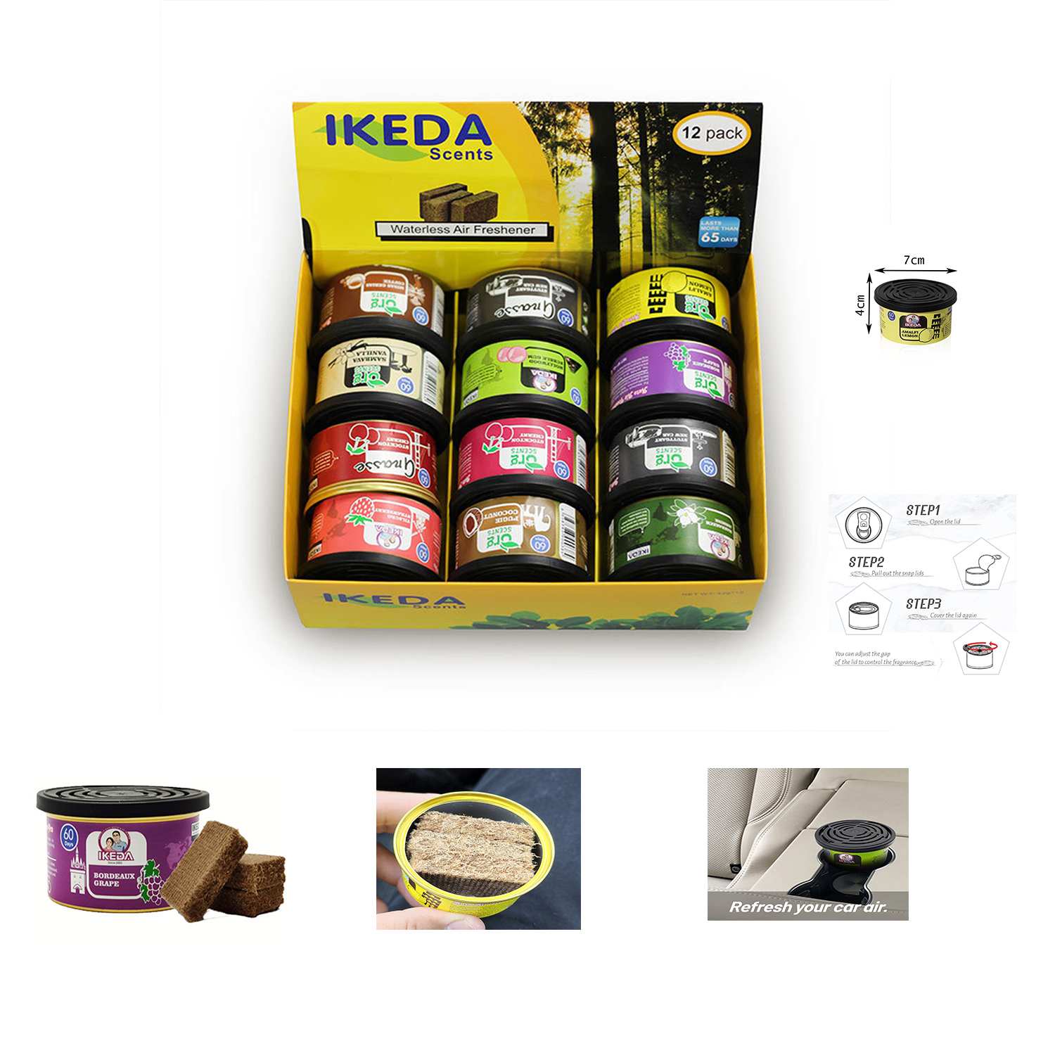 Car Air Fresheners:  Lemon Sce - Home Fragrance That Lasts Long incelemesi ve fiyatı