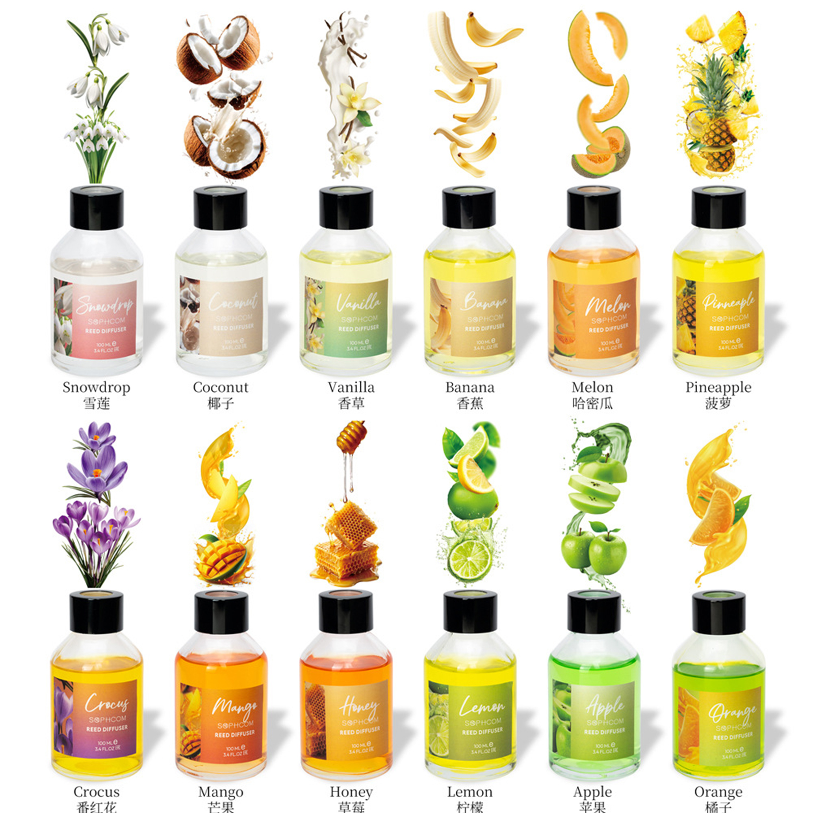 100ml Floral Fruity Reed Diffu - Home Fragrance That Lasts Long incelemesi ve fiyatı