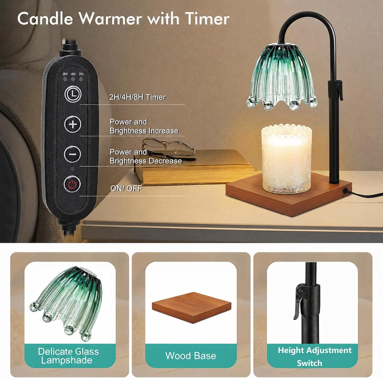 Candle Warmer Lamp with Timer, - Home Fragrance Lamp incelemesi ve fiyatı